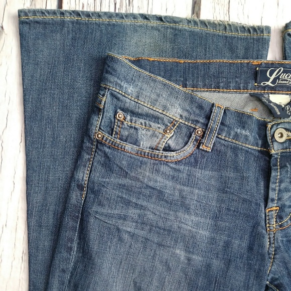 🍀Lucky Brand by G. Montesano Maggie Bell Jeans 8 - Picture 3 of 8